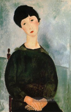  junge - ein junges Mädchen 1918 Amedeo Modigliani
